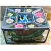 Image 1 : GLASS JEWELLERY BOX & CONTENTS