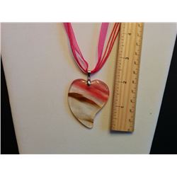 CHERRY QUARTZ HEART PENDANT
