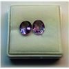 Image 1 : LOT OF 2 MATCHED NATURAL OVAL AMETHYSTS