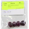 Image 1 : #36-NATURAL RUBY STONES 56.5TCW (4PCS)