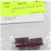 Image 1 : #33-NATURAL RUBY STONES 54TCW (2 STONES)