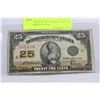 Image 1 : 1923 DOMINION OF CANADA 25 CENT NOTE SHINPLASTER