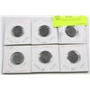 Image 1 : LOT OF 6-NAZI PFENNIG COINS