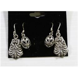 .925 STERLING SILVER TWO PAIR EARRING SET