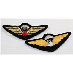 PAIR OF 2 CANADIAN PARATROOPERS BADGES
