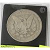Image 1 : 1891 AUTHENTICATED MORGAN SILVER DOLLAR