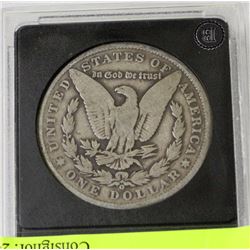 1889 AUTHENTICATED MORGAN SILVER DOLLAR