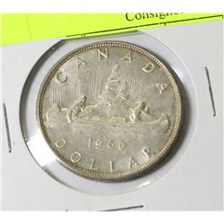 1960 QUEEN ELIZABETH II SILVER DOLLAR