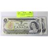 Image 1 : TWO 1973 ONE DOLLAR BANKNOTES CONSECUTIVE S/N