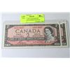 Image 1 : TWO UNC 1954 CANADIAN $2 BANKNOTES CONSECUTIVE S/N