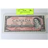 Image 1 : 1954 CANADIAN TWO DOLLAR BANKNOTE