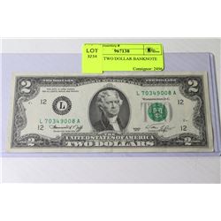 1976 U.S. TWO DOLLAR BANKNOTE