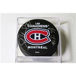 HENRI RICHARD SIGNED PUCK WITH COA