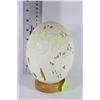 Image 1 : SIGNED HAND CARVED OSTRICH EGG
