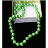 Image 1 : #41-SEA SHELL PEARL NECKLACE GREEN