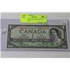 Image 1 : 1954 DEVILS FACE ONE DOLLAR BANKNOTE