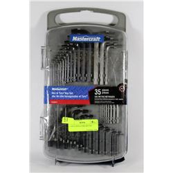 35PC. MASTERCRAFT HEX & TORX KEY SET