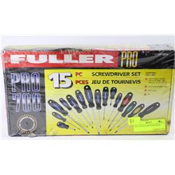 15PC. FULLER PRO SCREWDRIVER SET