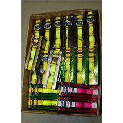 FLAT OF SRIXON YELLOW & PINK RECLAIMED GOLF BALLS
