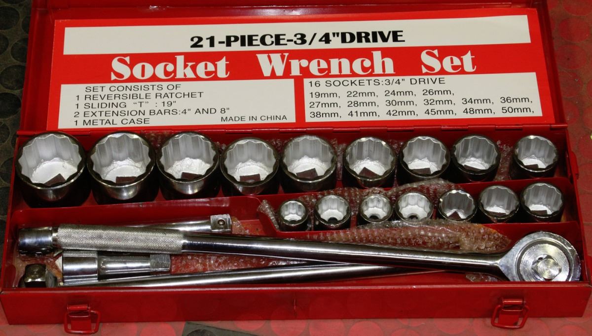21 PIECE 3/4" DRIVE SOCKET SET