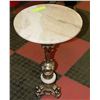 Image 1 : VINTAGE MARBLE & BRASS TABLE