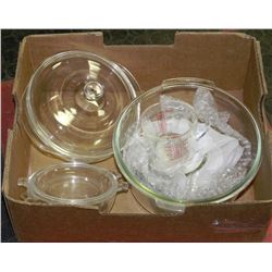 BOX OF PYREX BAKEWARE