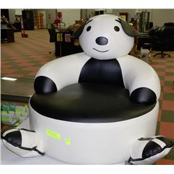 BLACK & WHITE PUPPY CHAIR