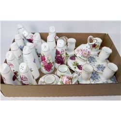 TRAY OF SALT & PEPPER SHAKERS NEW FROM GIFT SHOP