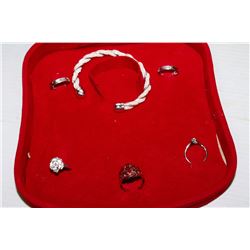 RED BOX WITH FASHION JEWELLERY SET