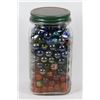 Image 1 : VINTAGE NABOB JAR FILLED WITH VINTAGE MARBLES