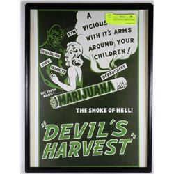 MARIJUANA DEVILS HARVEST PRINT