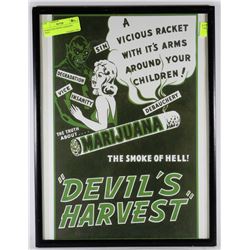 MARIJUANA DEVIL'S HARVEST PRINT