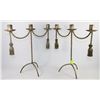 Image 1 : PAIR OF CANDLE HOLDERS GOLD TONE