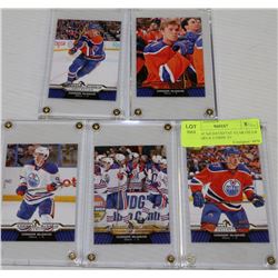 CONNOR MCDAVID 1ST YEAR OILER UPPERDECK CARDS X5