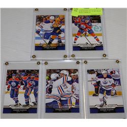 CONNOR MCDAVID 1ST YEAR OILER UPPERDECK CARDS X5