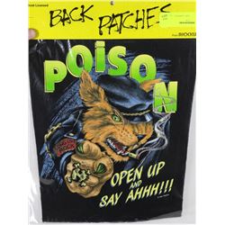 VINTAGE BACKPATCH "POISON"