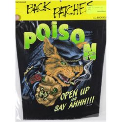 VINTAGE BACKPATCH "POISON"