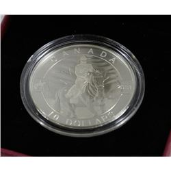 2013 FINE SILVER O CANADA RCMP $10 PROOF COIN