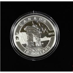 2012 FINE SILVER O CANADA INUKSHUK $10 PROOF COIN