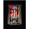 Image 1 : 2008 STERLING SILVER COLOURED PLAYING CARD MONEY,