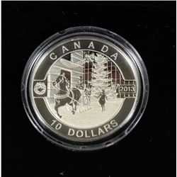 2013 FINE SILVER O CANADA HOLIDAY SEASON $10 PROOF