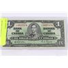 Image 1 : 1937 BANK OF CANADA $1 DOLLAR NOTE
