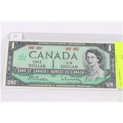 1867-1967 BANK OF CANADA $1 DOLLAR NOTE