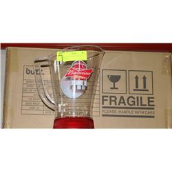 BOX OF 6 BUDWWEISER LITE UP PITCHERS