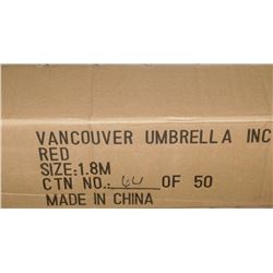 NEW RED 7' PATIO UMBRELLA W/ LOGO