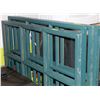 Image 1 : LOT OF FIVE GREEN WINDOW FRAMES