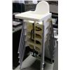 Image 1 : LOT OF FIVE HIGH CHAIRS