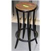 Image 1 : WOOD SLAT SEATED BARSTOOL X11
