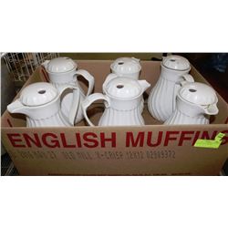 BOX OF COFFEE CARAFES