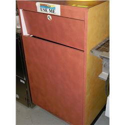 WOODEN RESTAURANT GARBAGE CAN - 24" X 24" X 44"